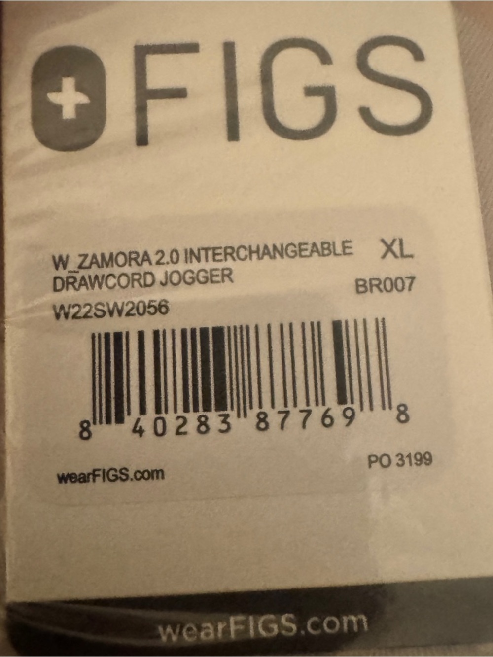NWT FIGS Scrub Set Bone Rafaela Top & Zamora Interchangeable Drawcord Pants XL - Picture 8 of 10